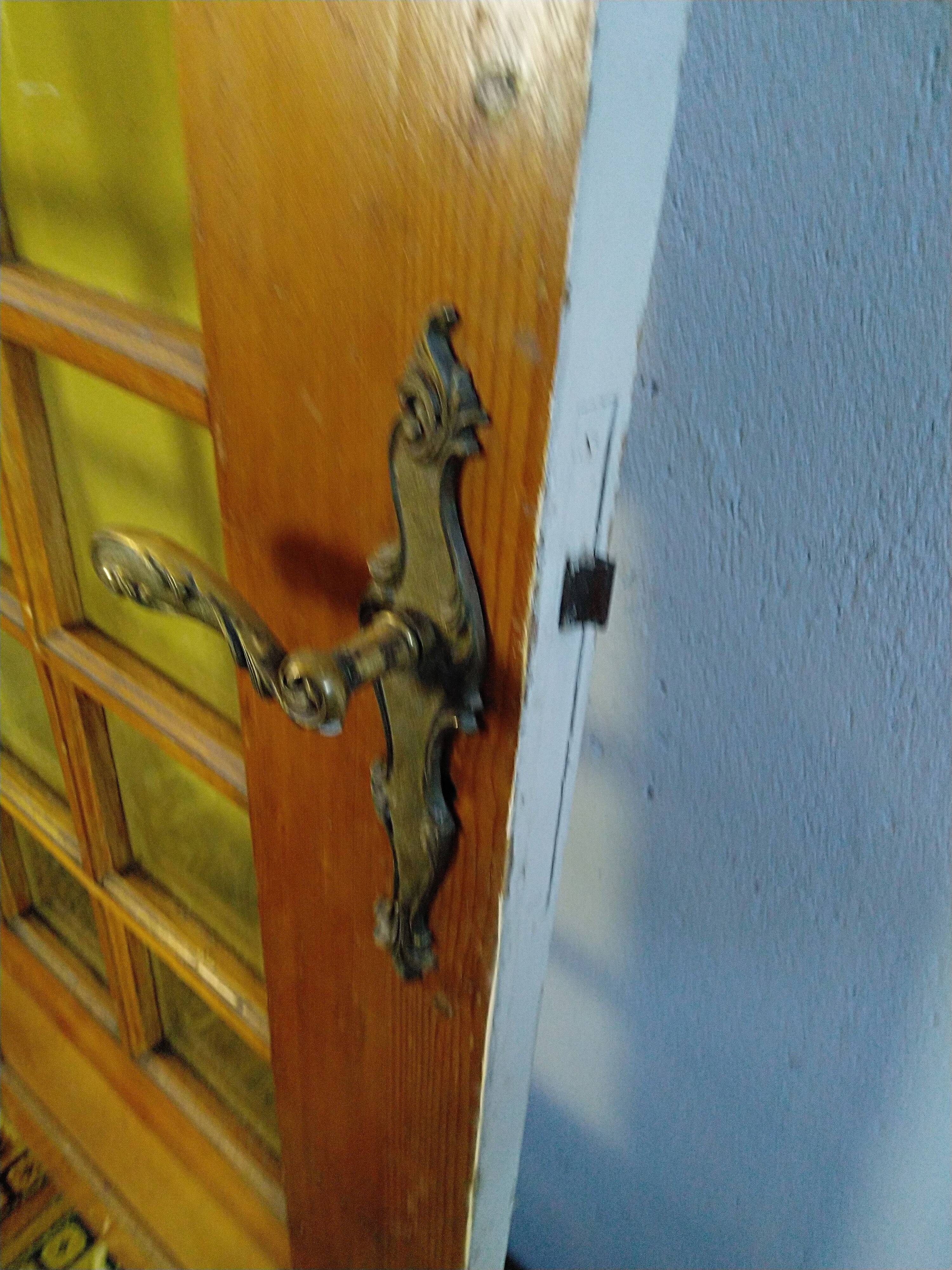 Solid oak glass door