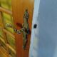 Solid oak glass door