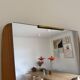 Beautiful vintage Danish mirror with nice brass details