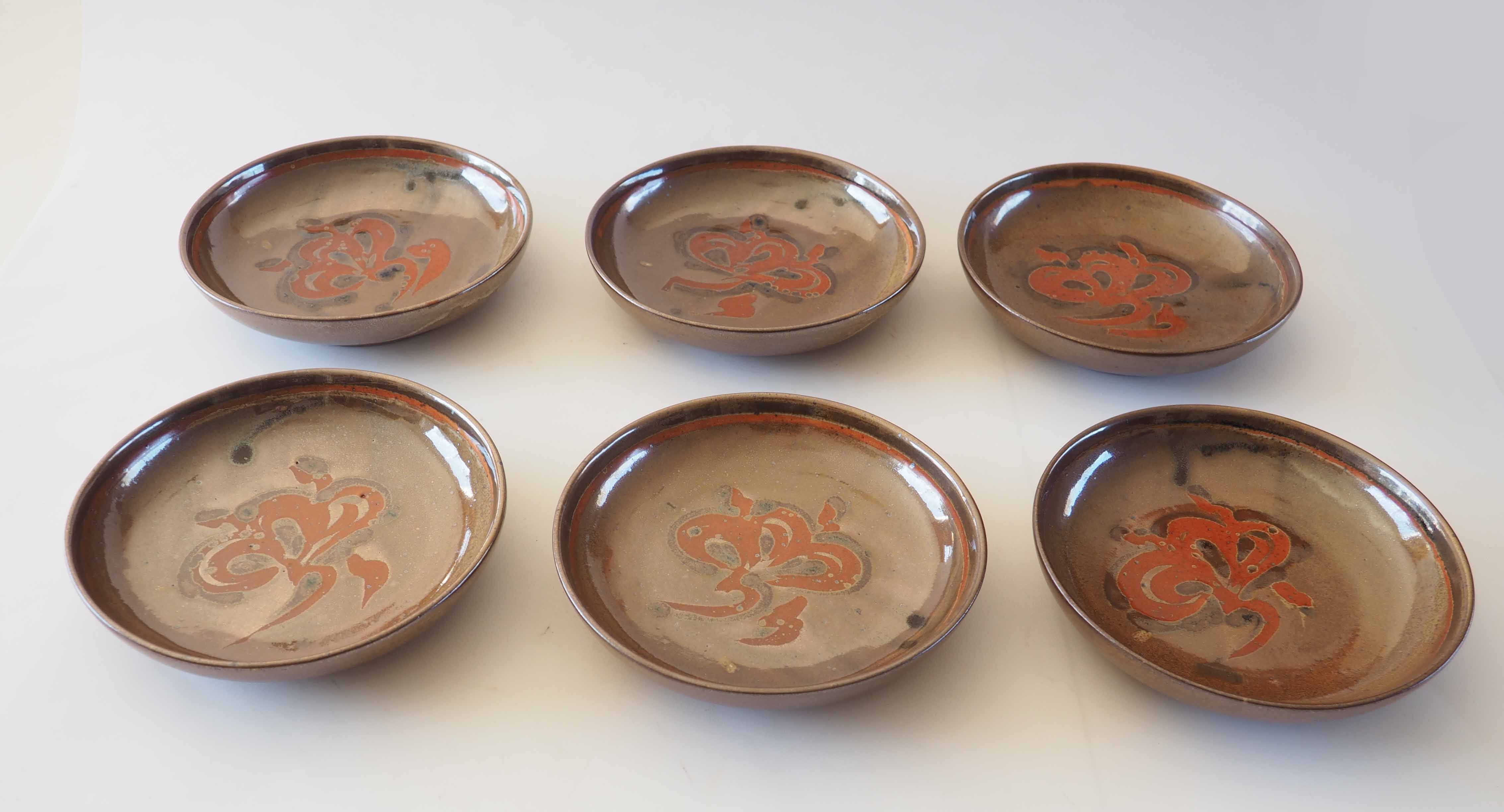 6 Blanot stoneware plates