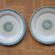 Lot of 2 plates Creuil Montereau