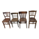 Set of 4 dark vintage bistro chairs
