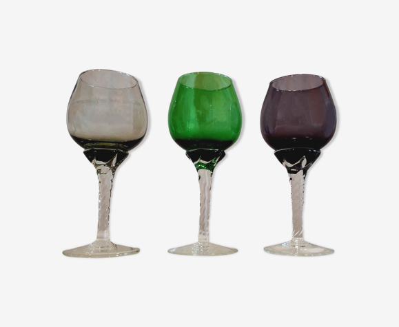 Trio de verres Murano