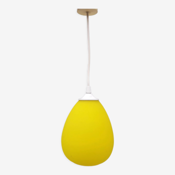 Vintage pendant lamp acid yellow 1970