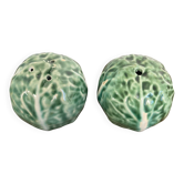 Salt and pepper shaker set "cabbage"