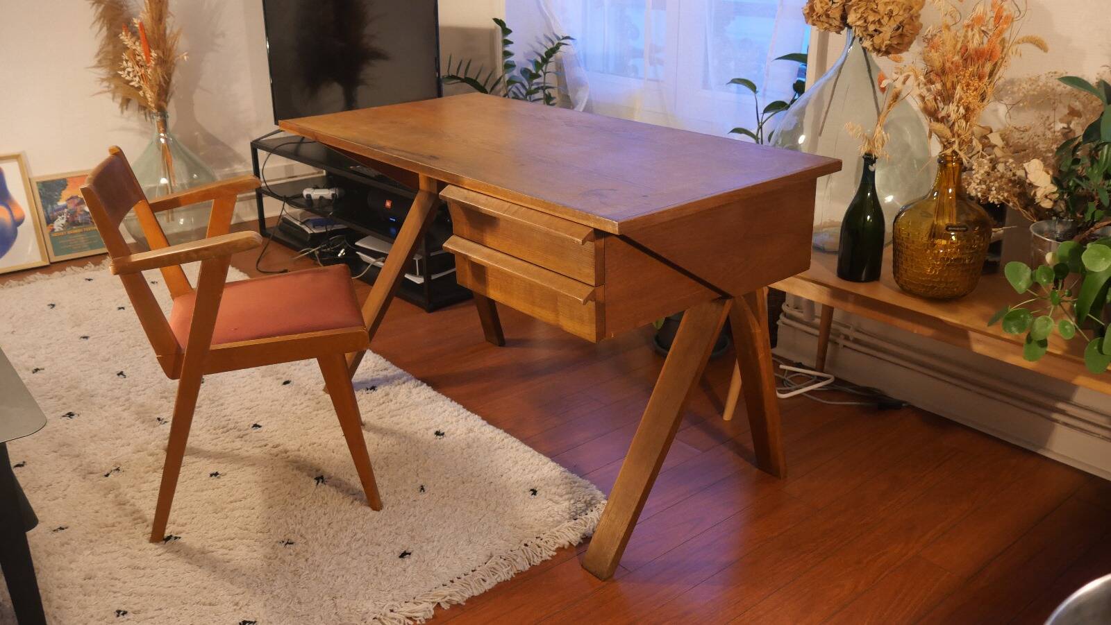EB02 desk by Cees Braakman for Pastoe (1950) & its chair