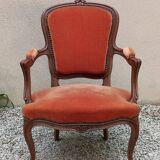 Louis XV style cabriolet armchair