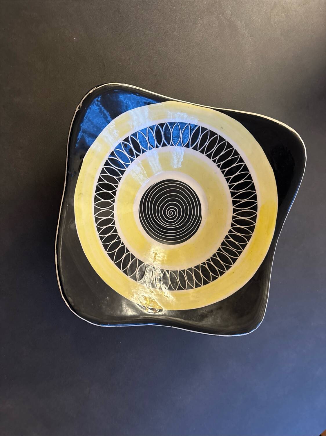 Free-form salad bowl by Jacques Pouchain