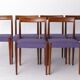 Set of 6 Vintage Rosewood Dining Chairs by Lübke, Germany, 1970s