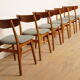 6 chaises de salle à manger | Farstrup | Modèle 210 | Rembourrées