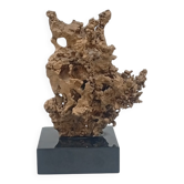 Organic Sculpture Brutalist Modernist Midcentury Gilded Bronze Casting