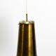 Large Mid Century Modern copper pendant lamp with 4 sockets