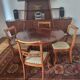 Dining room, round table and chairs