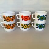 6 lotus mug cups
