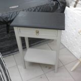 Painted wooden side table