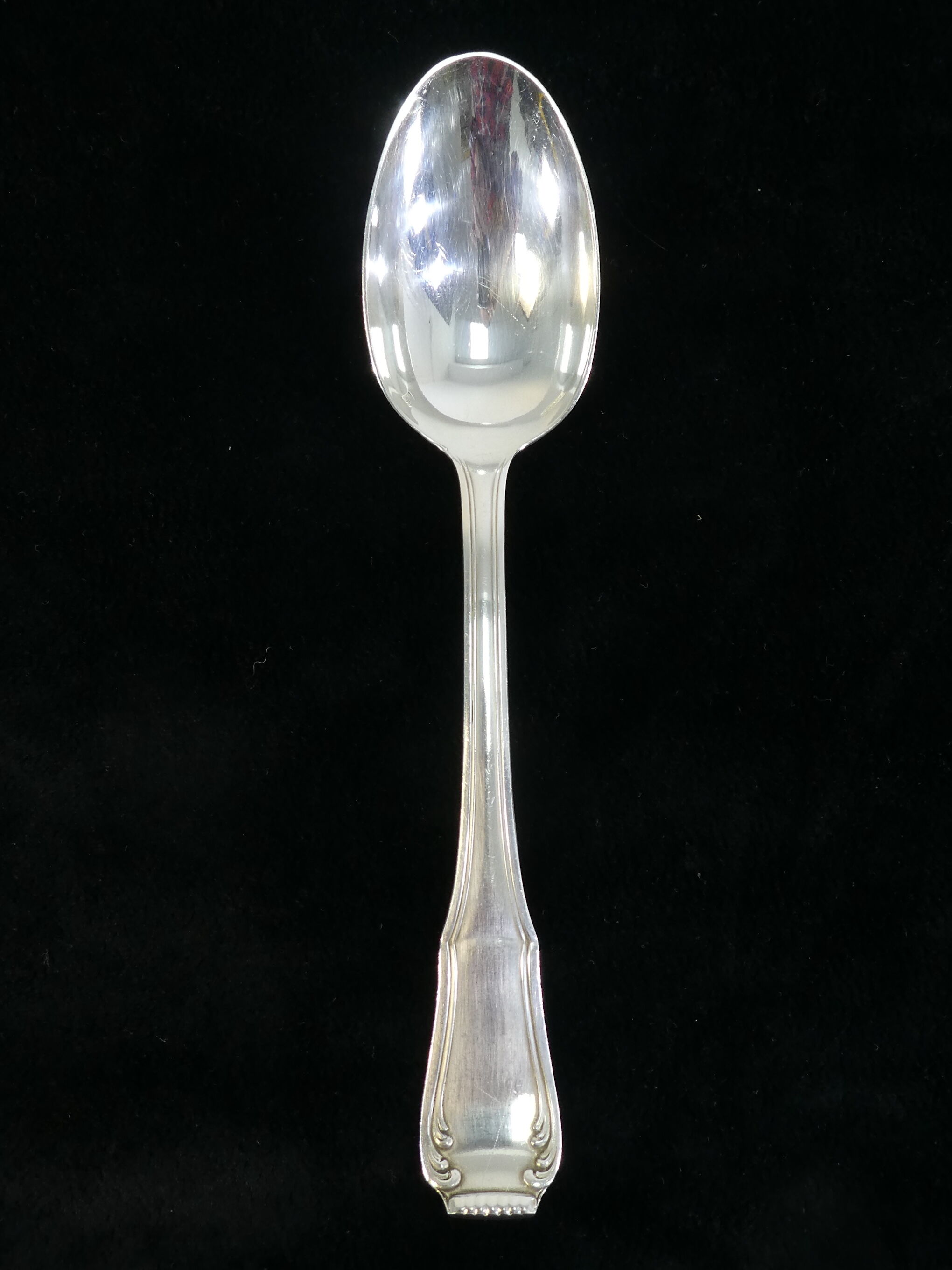 12 large spoonfuls Boulenger in silver metal model regence berry