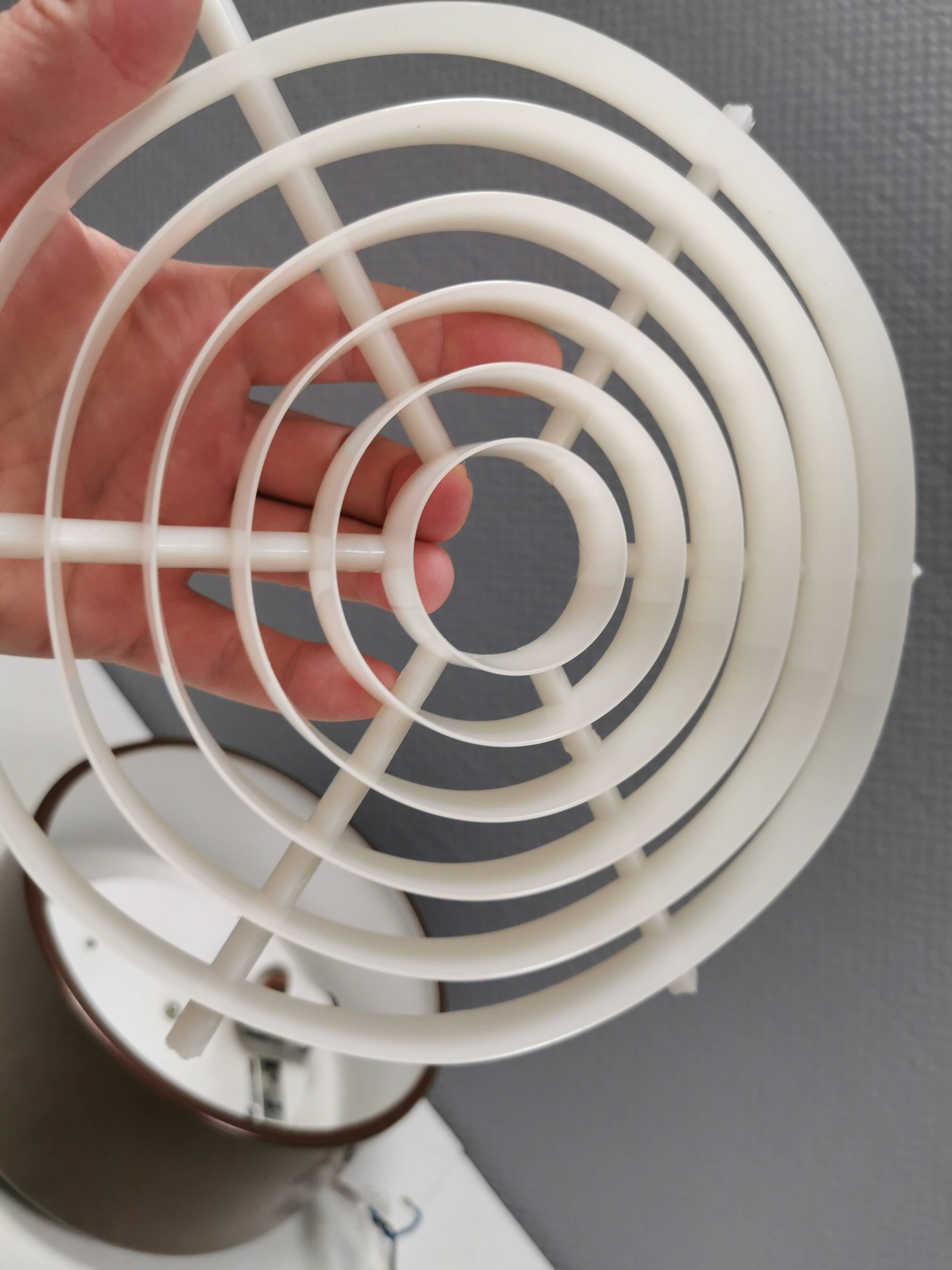 Ceiling lamp from the 80s, Nordisk Solar Denmark. In original light brown color.
