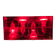 Duplex pendant lamp - Fontana Arte red plexiglass by Carlo Tamborini