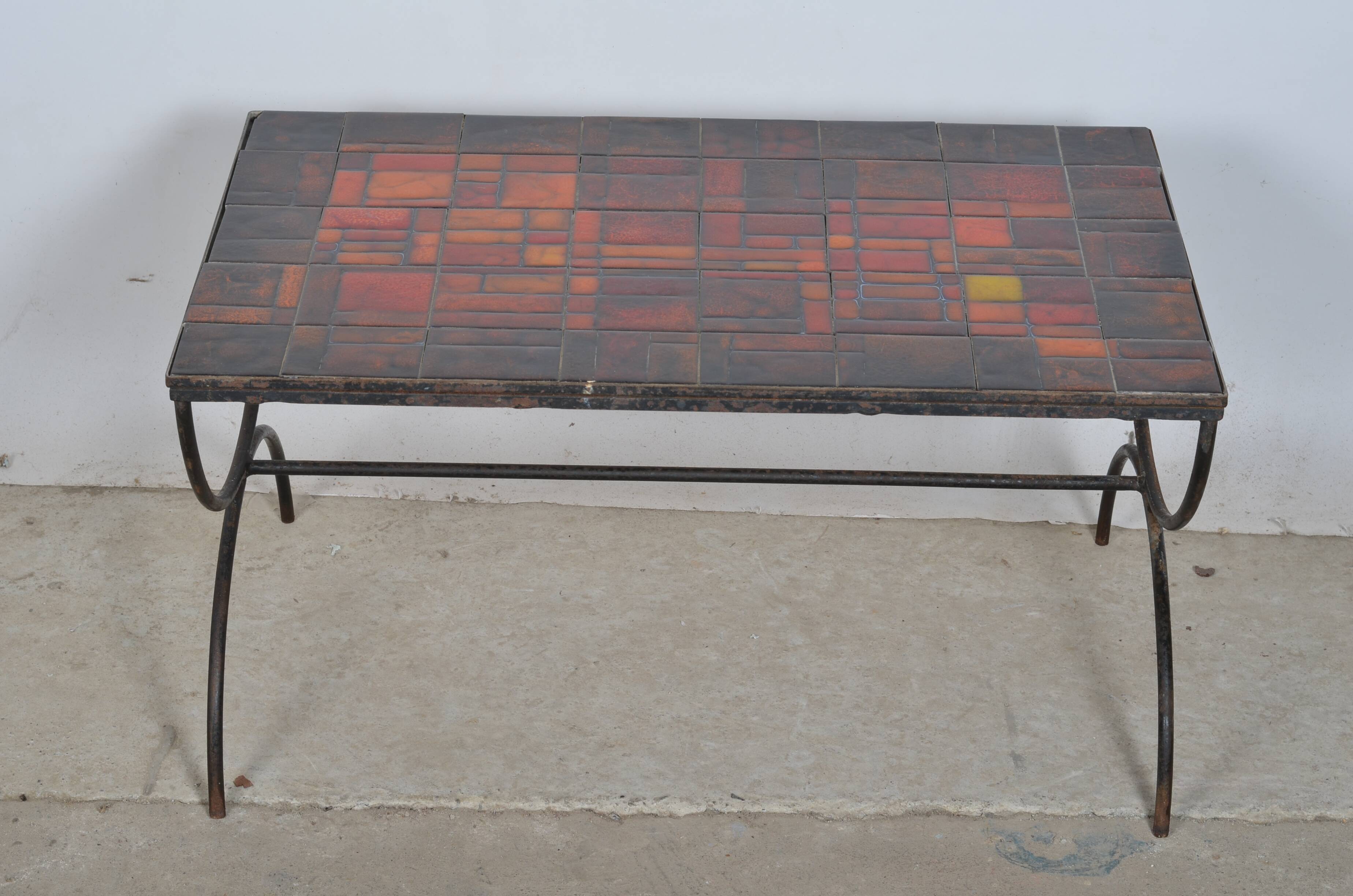 Vintage ceramic coffee table