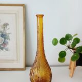 Bouteille, carafe Empoli en verre ambré
