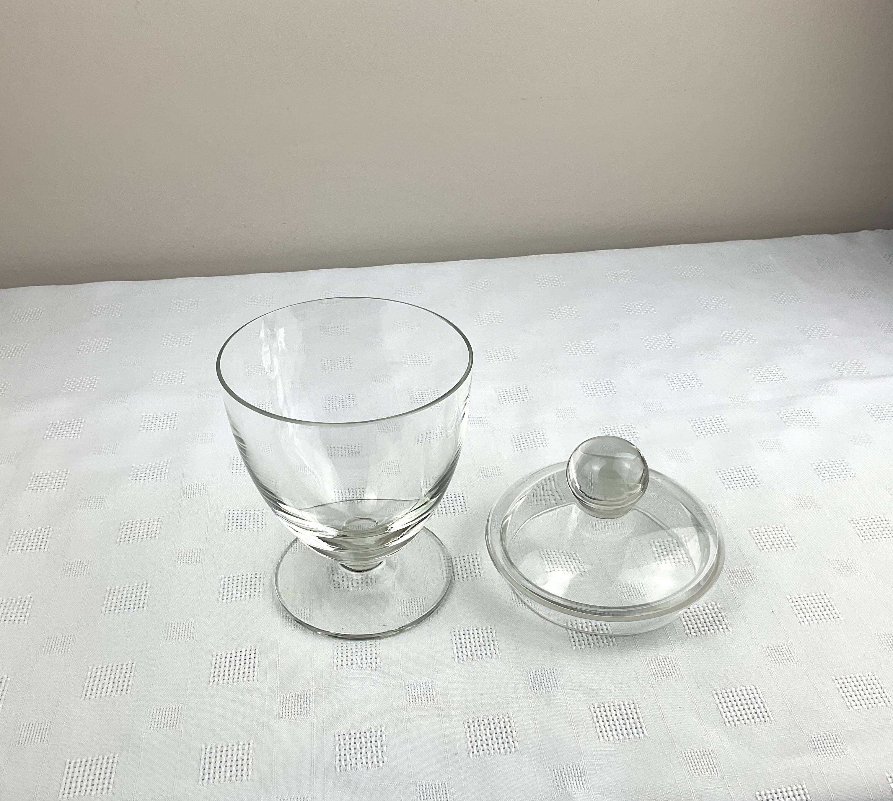 Glass chalice candy box