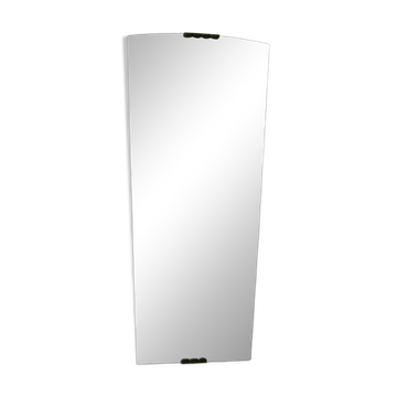 Miroir rétroviseur vintage Design années 60 laiton patiné