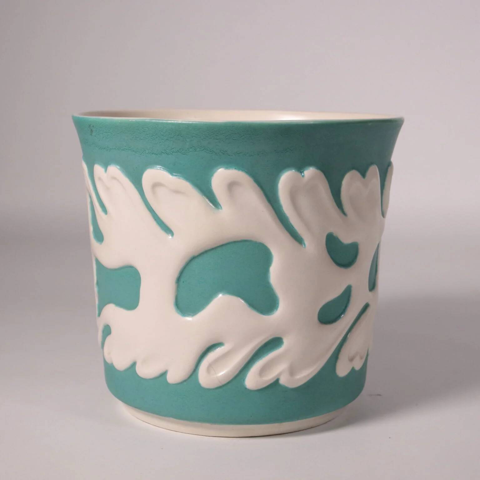 Vase Giovanni Gariboldi Ginori San Cristoforo in ceramic, Milan, Italy, 1950