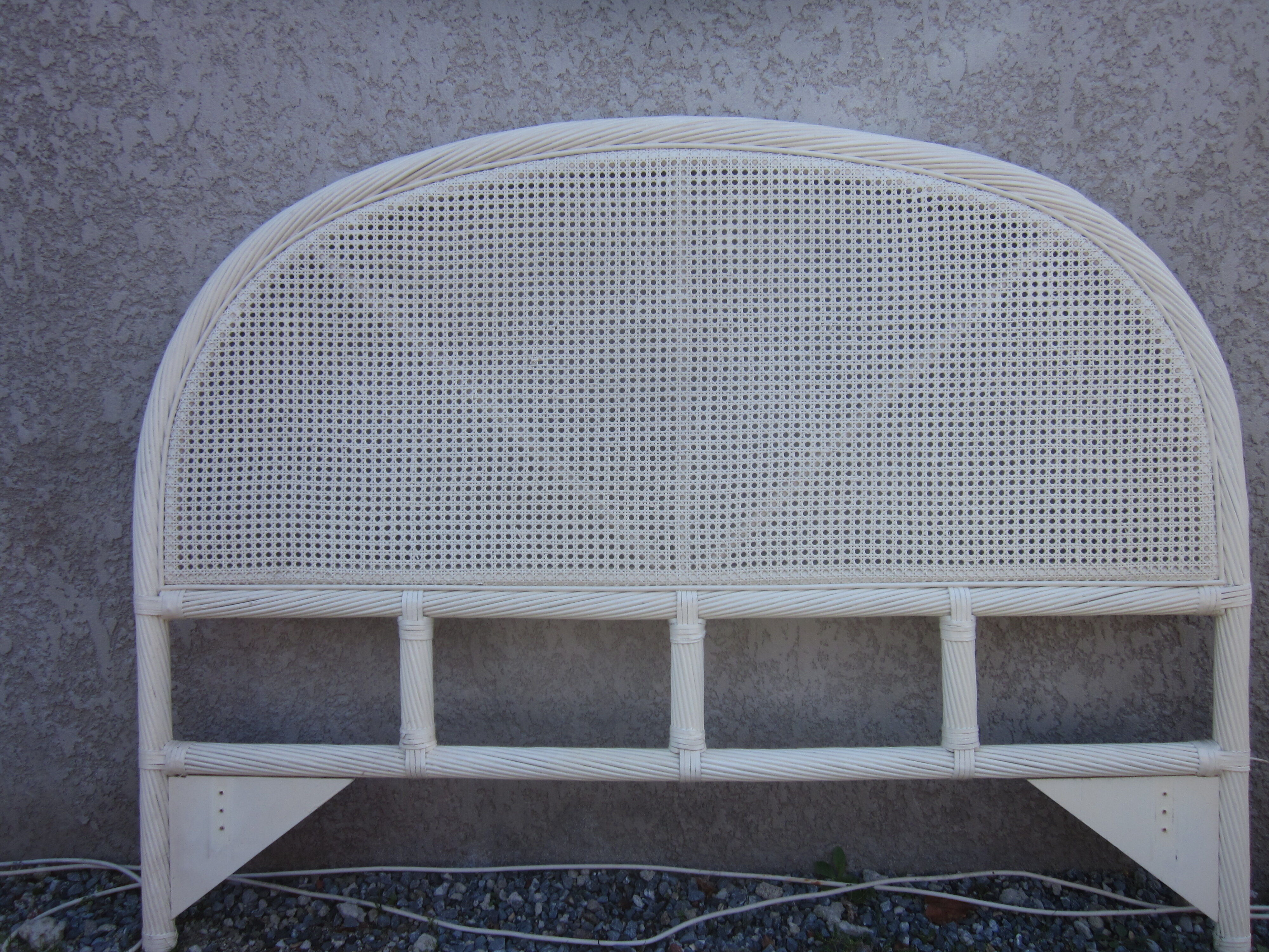 Rattan headboard and canning