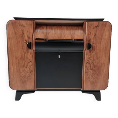 Cabinet de bar Art Déco par Jindrich Halabala pour Up Závody, années 1940.