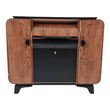Cabinet de bar Art Déco par Jindrich Halabala pour Up Závody, années 1940.