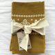 Basque pattern towel, mustard