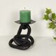 Brutalist "chain" candle holder