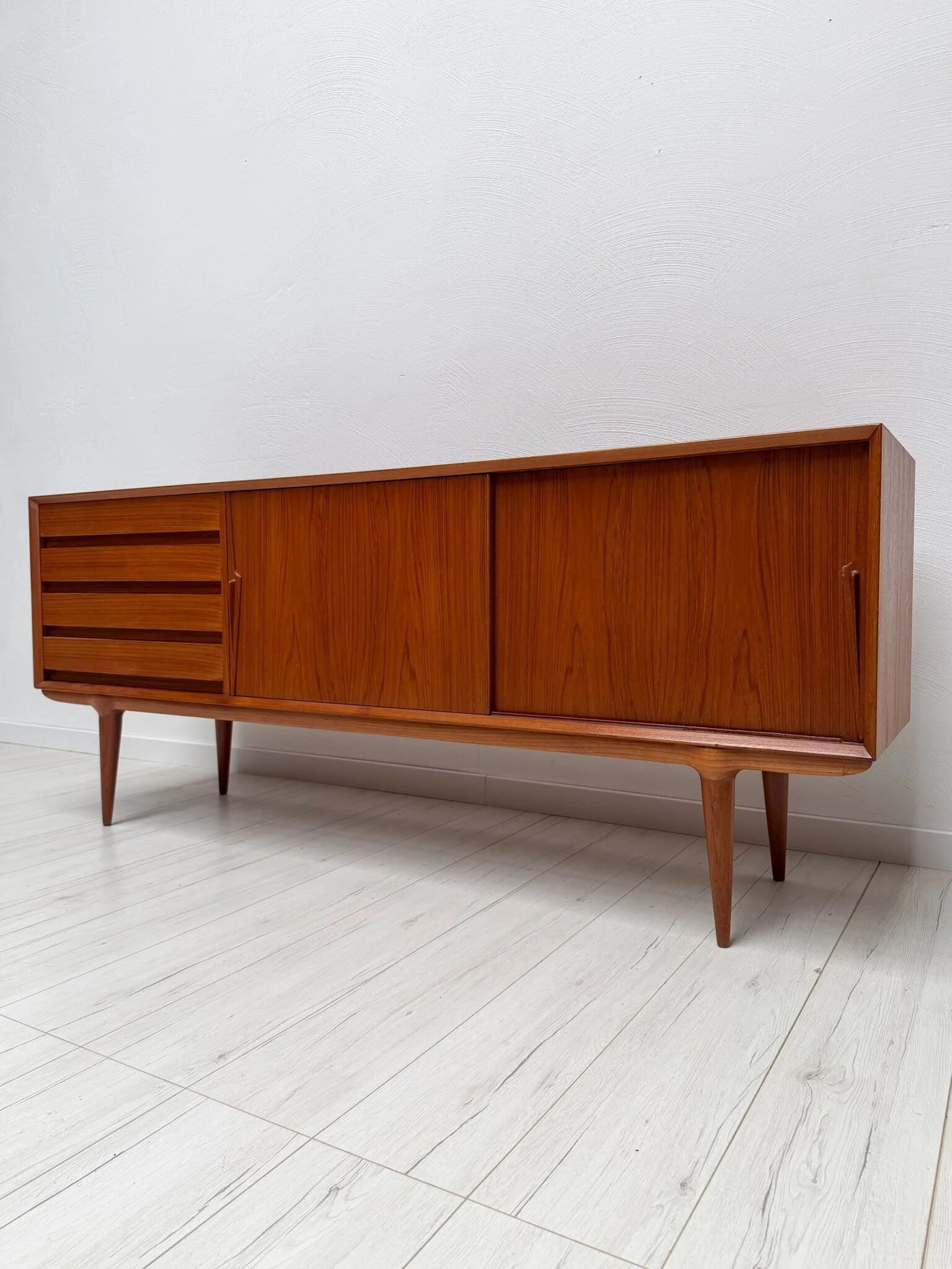 1960s vintage Gunni Omann model 18 Danish design teak sideboard for Omann Jun
