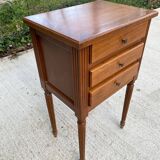 Louis XVI Imperial Bedside Table in Solid Wood