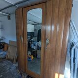 Wardrobe with mirror