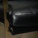 Preben Fabricius Black Leather Lounge Chairs Model 710, Walter Knoll