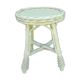 Tabouret rotin kaki