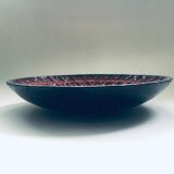Brutalist Design Art Ceramic Bowl by Jan Nolf, Perignem, Belgium, 1950s