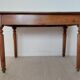 Mahogany side table with turned legs, antique, 19th century.