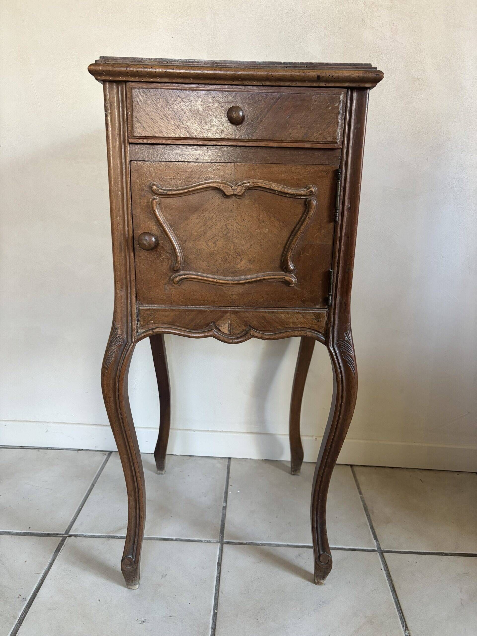 Classic marble bedside table