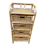 Rattan shelf