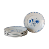 8 assiettes plates anciennes