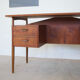 Teak desk by gunner nielsen for tibergaard, 1960