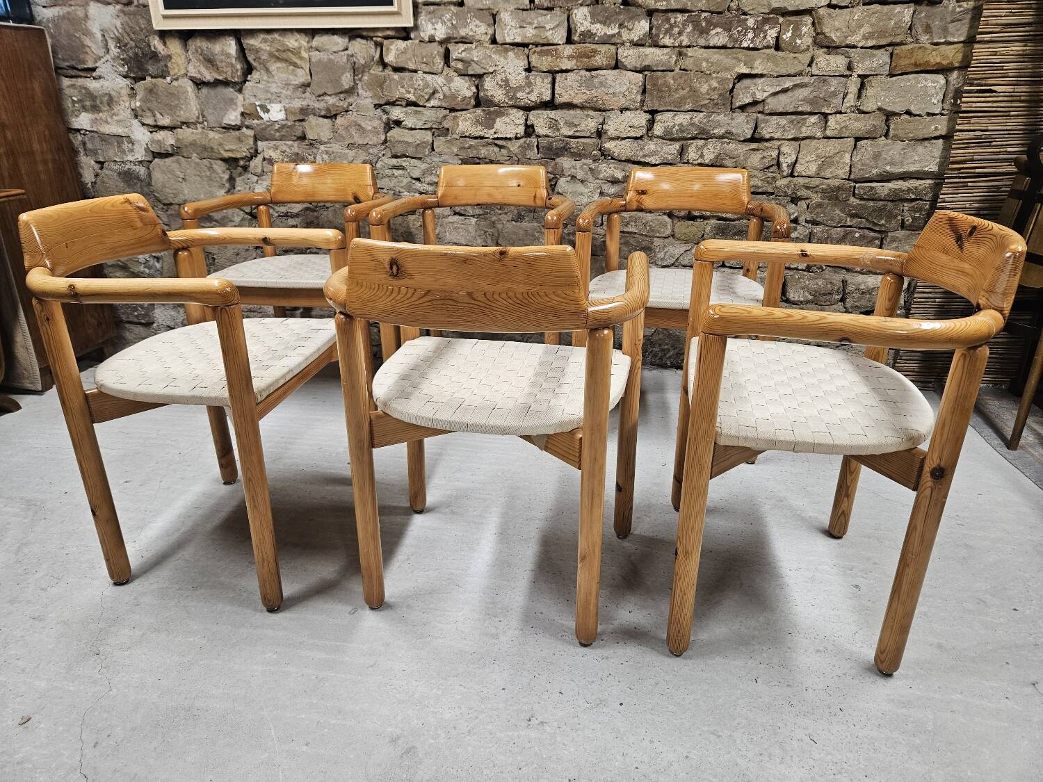 Lot of 6 Rainer Daumiller armchairs