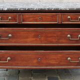18th C. Mahogany Chest Of Drawers - Marble Top