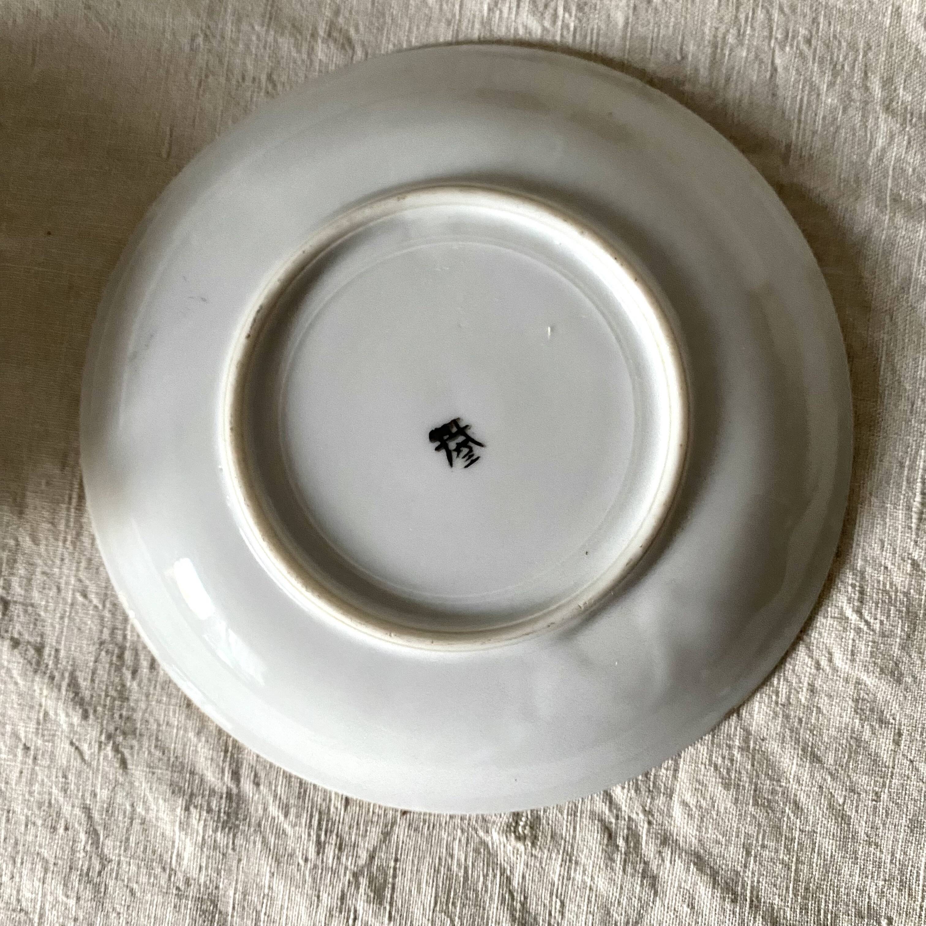 Fine porcelain cups, pearly, Japan