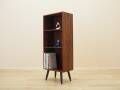 Danish rosewood veneered shelving unit on splayed legs, 1960s
