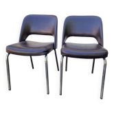 Paire de chaises design 50