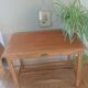 Table de ferme en bois un tiroir