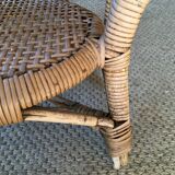 Fauteuil rotin enfant